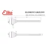 Element de încălzire electric Eliko cu termostat încorporat de 6/4 "inch (galvanizat – 7,5 kW)