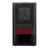 Termosemineu pe lemne FALCON MONZA COMODO Central W27 cu cameră de apă (27 kW - burgundia)