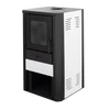 Teremosemineu pe lemne FALCON MONZA COMODO Central W27 cu cameră de apă (27 kW - alb)