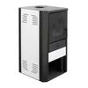 Teremosemineu pe lemne FALCON MONZA COMODO Central W27 cu cameră de apă (27 kW - alb)