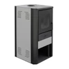 Termosemineu pe lemne FALCON MONZA COMODO Central W27 cu cameră de apă (27 kW - gri)