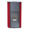 Termosemineu pe peleti WENTOREX GARDA PS-H 25 kw complet echipat pentru incalzire, pompa, vas expansiune, aprindere automata, buncar peleti integrat, culoare burgundă