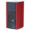 Termosemineu pe peleti WENTOREX GARDA PS-H 25 kw complet echipat pentru incalzire, pompa, vas expansiune, aprindere automata, buncar peleti integrat, culoare burgundă