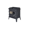 Șemineu din fontă cu plită, pe lemne și brichete, WENTOREX Bolzano WS-D, 14 kW