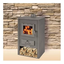 Sobă pe lemne din tablă de oțel BLIST B1 EKO, 7-9 kW, gri închis