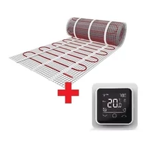 Kit - Covor de incalzire electrica Falcon U-Heat 3 m2 = 450 W + Termostat digital Falcon WiFi Touch Control