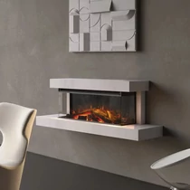 Șemineu electric cu ramă, 1–2 kW, La Nordica LUMEN 870, lățime 870 mm