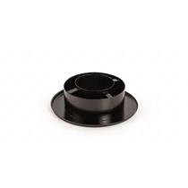 REDUCȚIE ȘI ROZETĂ DIN OȚEL INOX VOPSIT 150/80 (NEGRU)