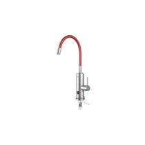 Robinet electric pentru incalzit apa instant Inox 3 kw cu Pipa Flexibila rosu - Thermex RUBY 3000