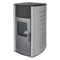 Sobă pe peleți cu aer cald WENTOREX MILANO PS-D P10, 10 kW, gri