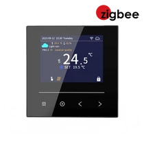 Termostat de cameră, cu senzor de temperatură pentru, încălzire electrică prin pardoseală WENTOREX Control FE-2 cu ecran tactil, compatibil ZigBee (16A)