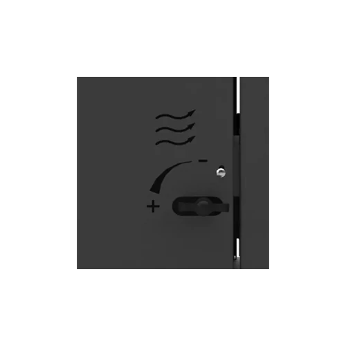 Semineu (Soba) combinată pe lemne și peleți cu ventilator BABA'S Stove ECO Plus FAN 8  (4-8 kW - tablă de oțel)