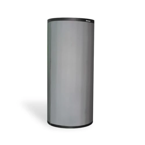 Rezervor/puffer de acumulare 'tank-in-tank' INOX Centrometal CAS-B 2003, 2122/170 litri, grosime tablă 3 mm, izolație din burete de 100 mm cu capac din piele artificială cu fermoar