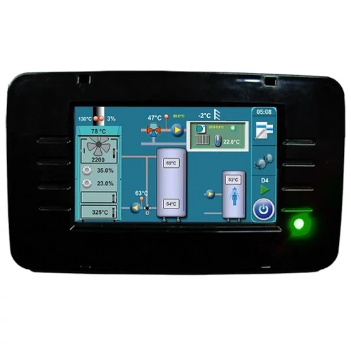 Cazan pe tocătură de lemn cu sondă lambda Centrometal BIO-SC 48 kW