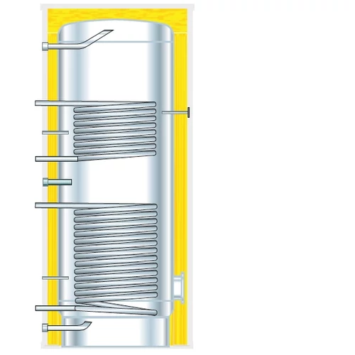 Boiler Centrometal STB 600 INOX cu 2 serpentine (537 litri)