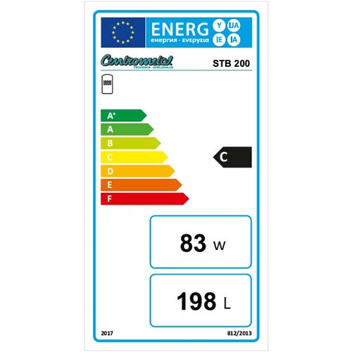 Boiler Centrometal STB 200 INOX cu 2 serpentine (198 litri)