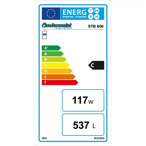 Boiler Centrometal STB 600 INOX cu 2 serpentine (537 litri)