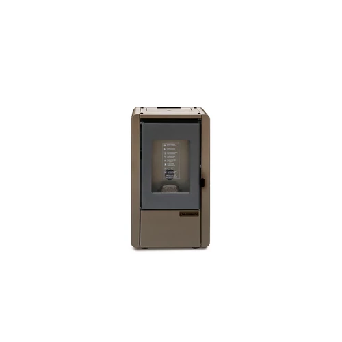 Sobă pe peleți cu aer cald CENTROMETAL CENTROPELET Z6, 5,5 kW, maro ruginiu