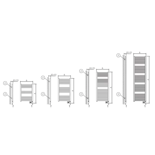 Radiator electric prosop Deltacalor Electro 750 W