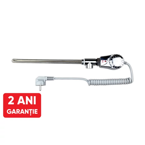 Rezistenta electrica Eliko pentru radiator cu termostat integrat 1/2 "inch (600 W - crom)