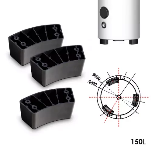 FALCON HPBe 150 INOX puffer pentru răcire și încălzire pentru pompă de căldură (150 litri / 3 kW)