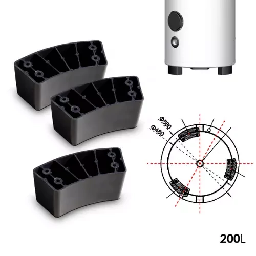 FALCON HPBe 200 INOX puffer pentru răcire și încălzire pentru pompă de căldură (202 litri / 3 kW)