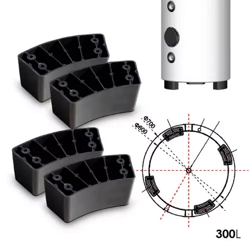 FALCON HPBe 300 INOX puffer pentru răcire și încălzire pentru pompă de căldură (304 litri / 3 kW)