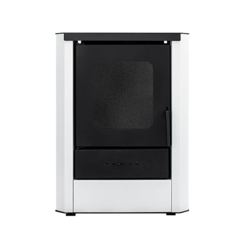 Termosemineu pe lemne FALCON RIMINI COMODO Central W18 cu cameră de apă (18 kW - alb)