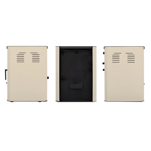 Termosemineu pe lemne FALCON RIMINI COMODO Central W18 cu cameră de apă (18 kW - cremă)