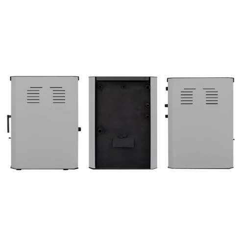 Termosemineu pe lemne FALCON RIMINI COMODO Central W18 cu cameră de apă (18 kW - alb)