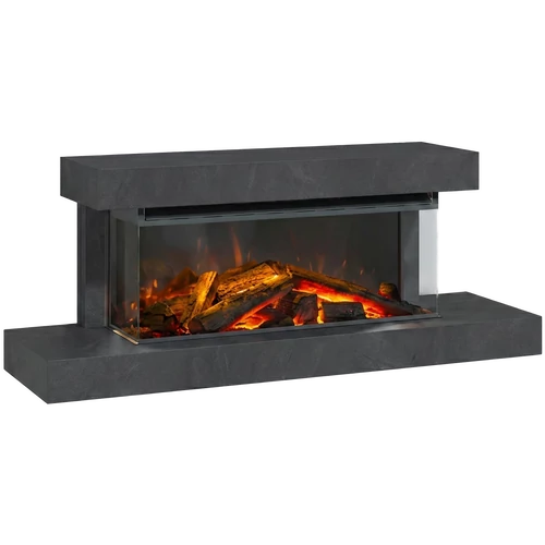 Șemineu electric cu ramă, 1–2 kW, La Nordica LUMEN 870, lățime 870 mm