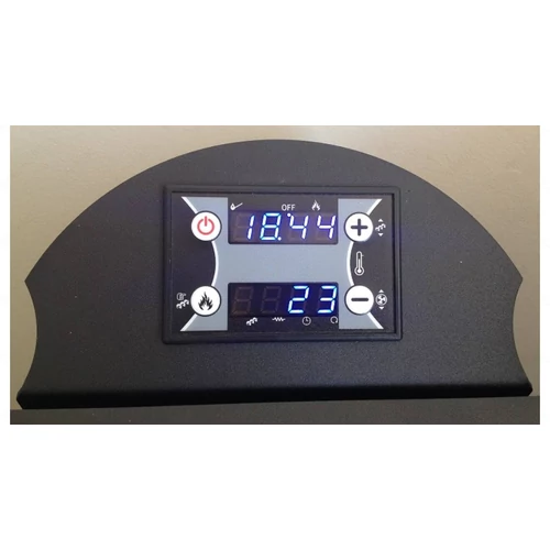 Termosemineu pe peleti WENTOREX GARDA PS-H 25 kw complet echipat pentru incalzire, pompa, vas expansiune, aprindere automata, buncar peleti integrat, culoare burgundă