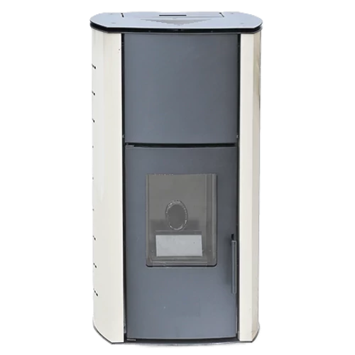 Termosemineu pe peleti WENTOREX COMO PS-H 18 kw complet echipat pentru incalzire, pompa, vas expansiune, aprindere automata, buncar peleti integrat, culoare cremă