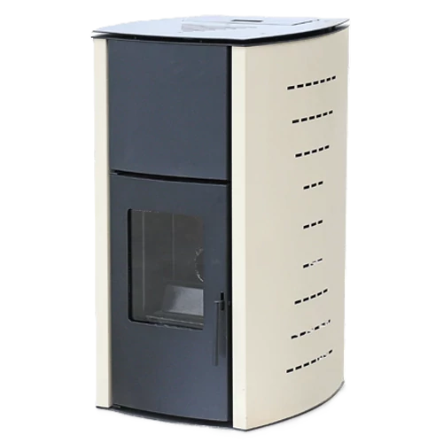 Termosemineu pe peleti WENTOREX COMO PS-H 18 kw complet echipat pentru incalzire, pompa, vas expansiune, aprindere automata, buncar peleti integrat, culoare cremă