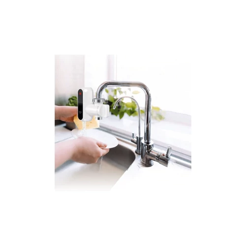 Incălzitor electric rapid pentru robinet de bucătărie sau baie, cu afișaj de temperatură Heateq BRUNI 3500 (3,5kW)