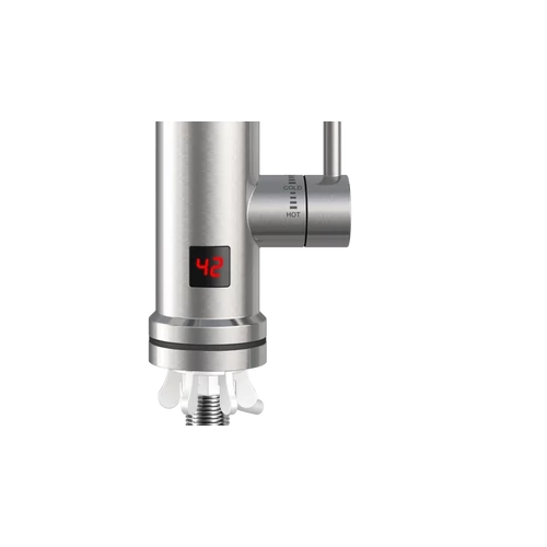 Robinet electric pentru incalzit apa instant Inox 3 kw cu Pipa Flexibila rosu - Thermex RUBY 3000