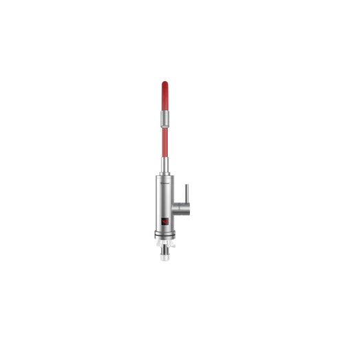 Robinet electric pentru incalzit apa instant Inox 3 kw cu Pipa Flexibila rosu - Thermex RUBY 3000