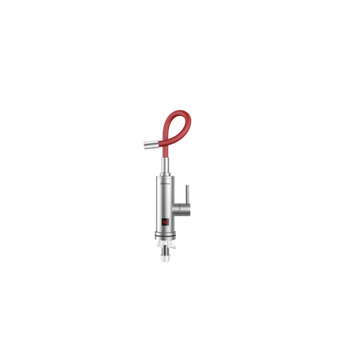 Robinet electric pentru incalzit apa instant Inox 3 kw cu Pipa Flexibila rosu - Thermex RUBY 3000