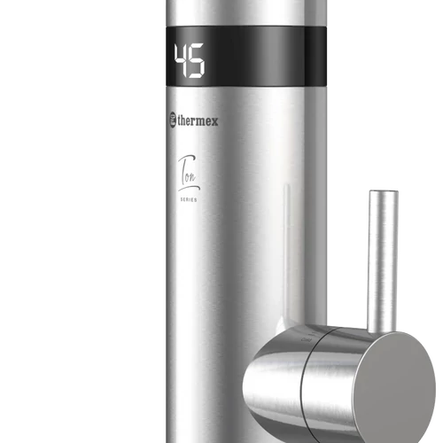 Robinet Electric pentru incălzire apă instant montare chiuveta Inox, cu display si rotire 360 Grade - THERMEX TON 3000 (3kw)