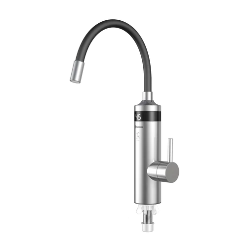 Robinet Electric pentru incălzire apă instant montare chiuveta Inox, cu display si rotire 360 Grade - THERMEX TON 3000 (3kw)