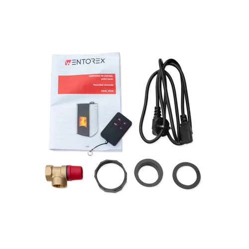 Cazan pe peleți 35 kW - Wentorex PB-Central –culoare neagră