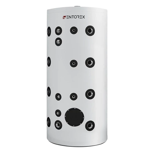 Puffer INOX pentru răcire și încălzire cu serpentină mărită WENTOREX Red HP-IBe 300 S1 (300 litri / 3 kW)