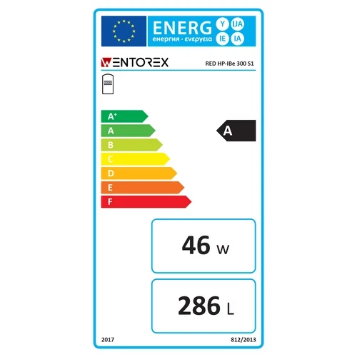 Puffer INOX pentru răcire și încălzire cu serpentină mărită WENTOREX Red HP-IBe 300 S1 (300 litri / 3 kW)