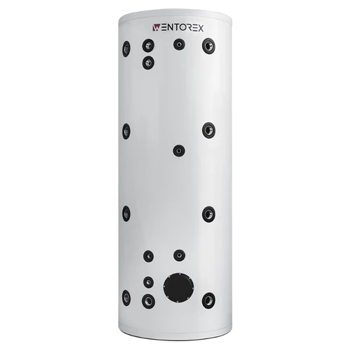 Puffer INOX pentru răcire și încălzire cu serpentină mărită WENTOREX Red HP-IBe 500 S1 (500 litri / 3 kW)