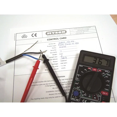 Covor electric de încălzire pentru pardoseli din gresie sau alte tipuri de plăci ceramice Wentorex U-HEAT Mat 15 m² / 2250 W