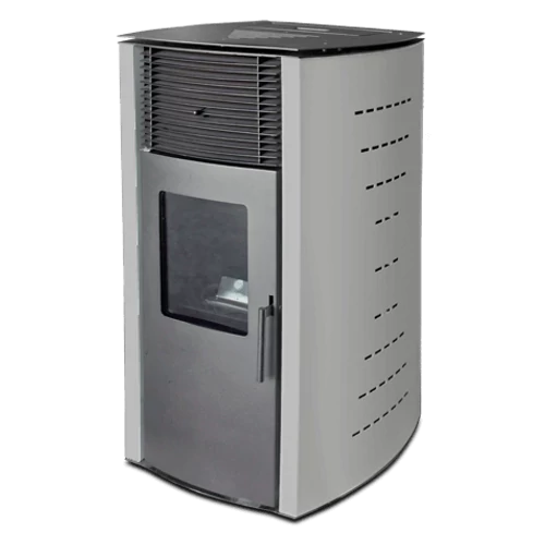 Sobă pe peleți cu aer cald WENTOREX MILANO PS-D P10, 10 kW, gri