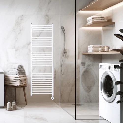 Radiator electric pentru uscarea prosoapelor WENTOREX Tolla Electric 900 W (alb - 500 mm)