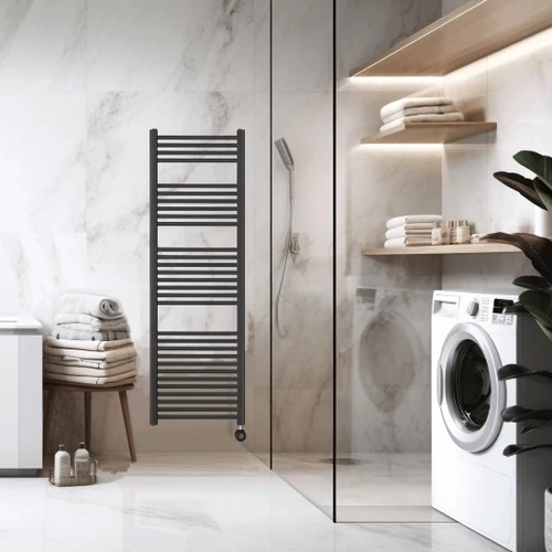 Radiator electric pentru uscarea prosoapelor WENTOREX Tolla Electric 900 W (Negru - 500 mm)