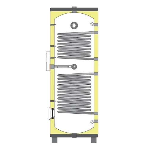 Boiler INOX cu 2 serpentine WENTOREX Blue -IHWe S2 1000 litri 6 kW 