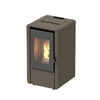 SOBA PE PELLEȚI CENTROMETAL CENTROPELET Z6 CU AER CALD  (5,5 KW MARO RUGINIU)